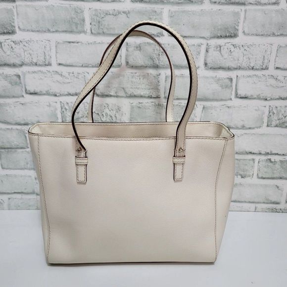 Kate Spade Grand Street Quinn Shoulder Bag Ivory Medium Leather Tote - Picture 4 of 12